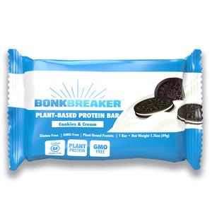 Bonk Breaker Plant Based Protein Bar Cookies & Cream - 59 g