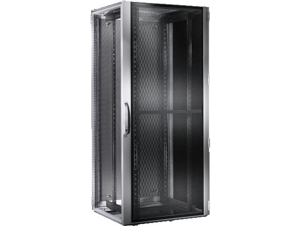 Dk 5508.110, Fritstående Reol, 42u, Sort, Grå fra Rittal