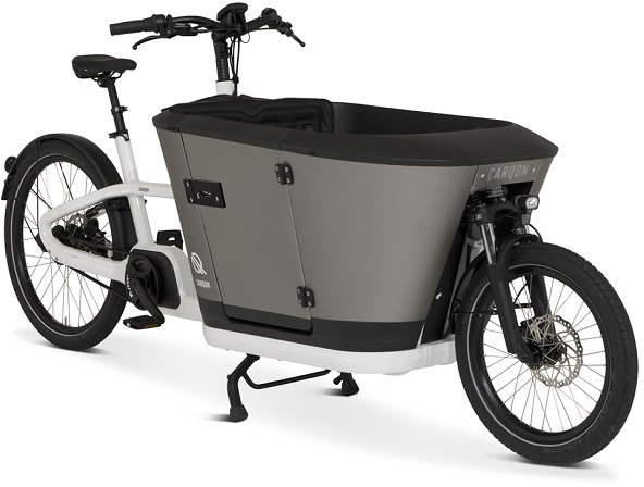Carqon Classic E2 2x500wh Elektrisk Ladcykel Hvid