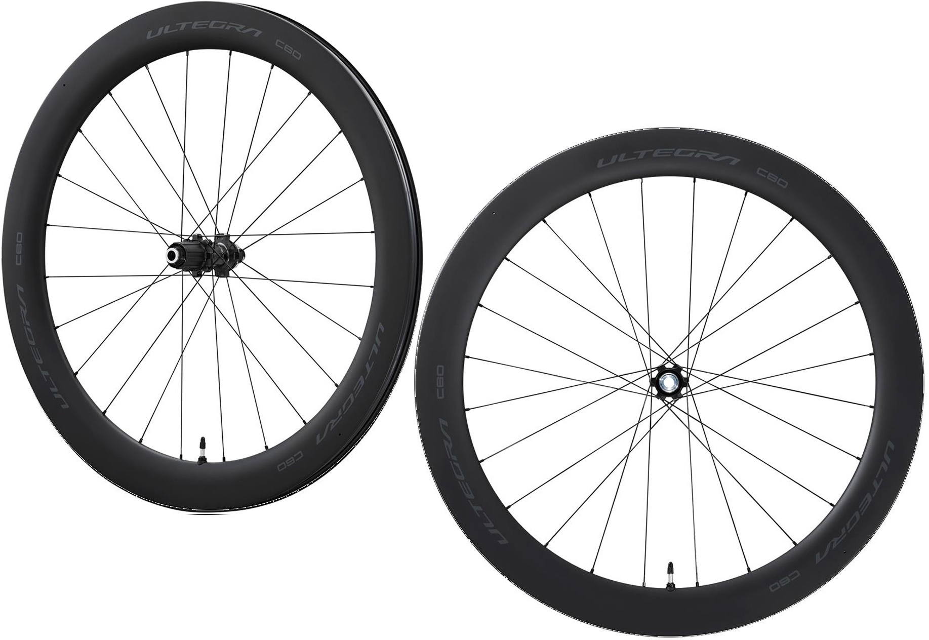 Ultegra C60 Carbon Disc Tubeless   Rear Front Hjulsæt fra Shimano