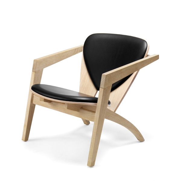 Wegner Butterfly GE460 Lænestol - Ubehandlet Bøg & Læder