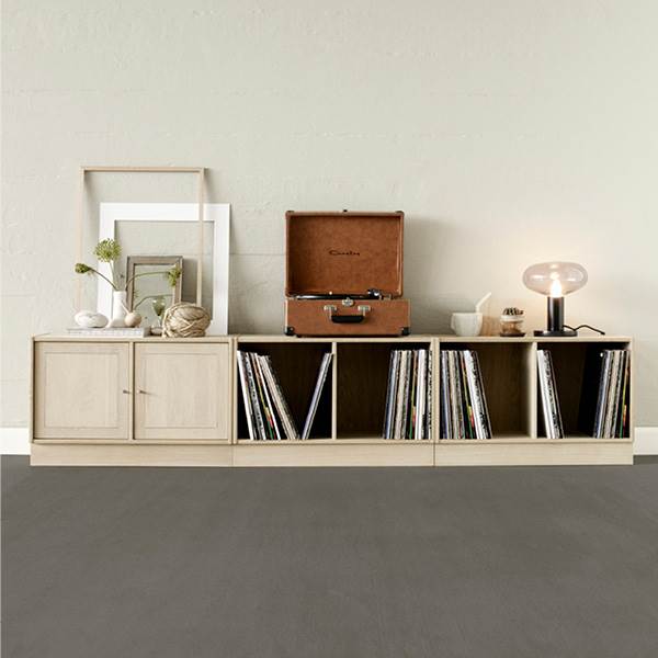 Elegant Haslev Reol til LP'er - Perfekt opbevaring!