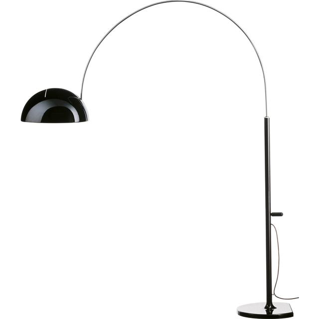 Oluce Coupé 3320r Gulvlampe i Sort - Klassisk Design