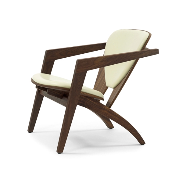 Wegner Butterfly Ge460 Stol Valnød Hvid Læder