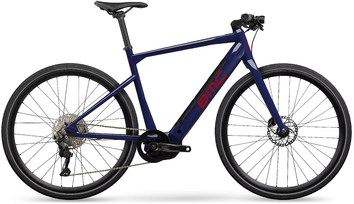 BMC Alpenchallenge Amp Al One 2022 Elcykel i Blå