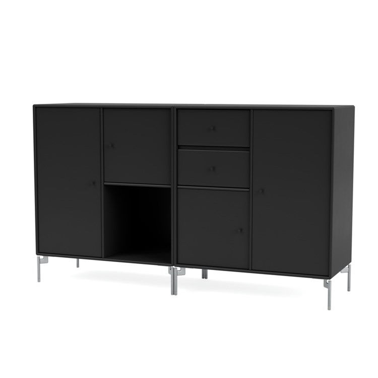 Couple Skænk Black 05 med Matt Chrome fra Montana