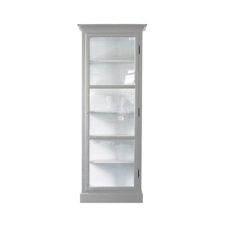 Vitrine Skab V1 i Grå fra Lindebjerg Design