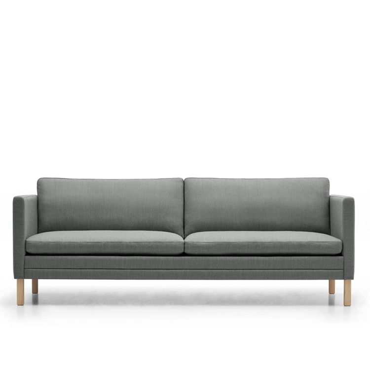 Mogens Hansen MH2614 Sofa i Grå Tekstil - Sæbebehandlet Bøg
