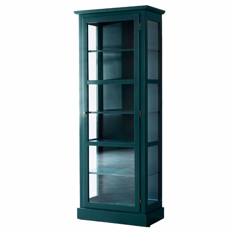 Vitrine Skab N1 Grøn - Elegant design til dit hjem