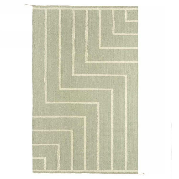 Vibeke Klint VK1 Tæppe i Oliven/Hvid - 200x310 cm