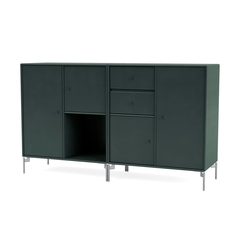 Couple Skænk Black Jade 163 Ben i Matt Chrome fra Montana