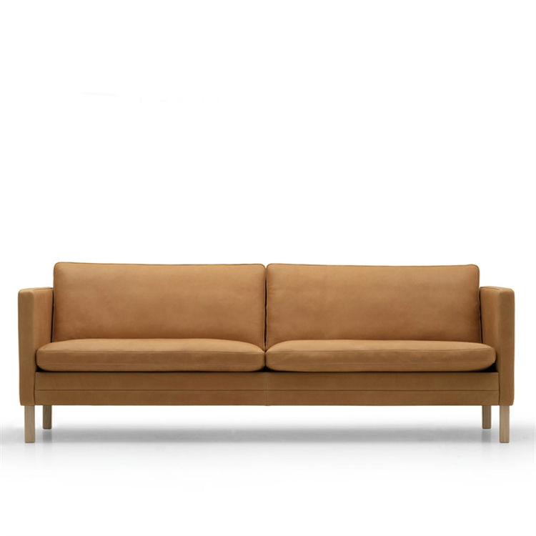 MH2614 Sofa i Læder og Sæbebehandlet Eg fra Mogens Hansen