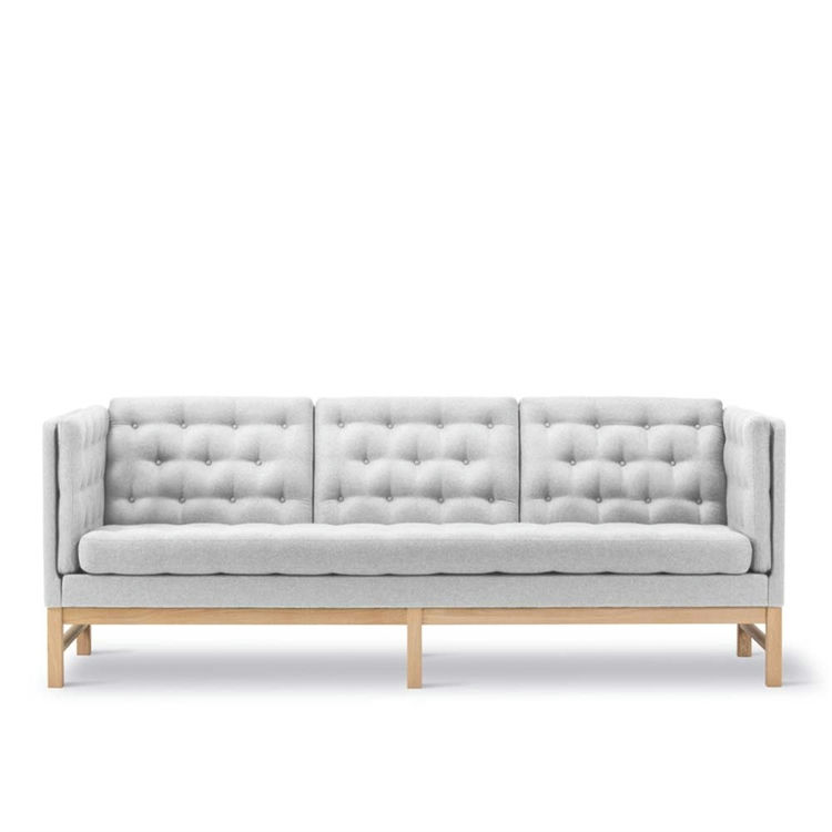 Elegant EJ315-3 Sofa i Luce Tekstil og Egetræ
