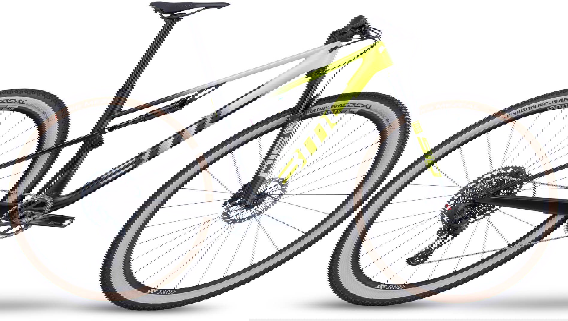 BMC Fourstroke Four 2024 - Gul XC Mountainbike til salg!