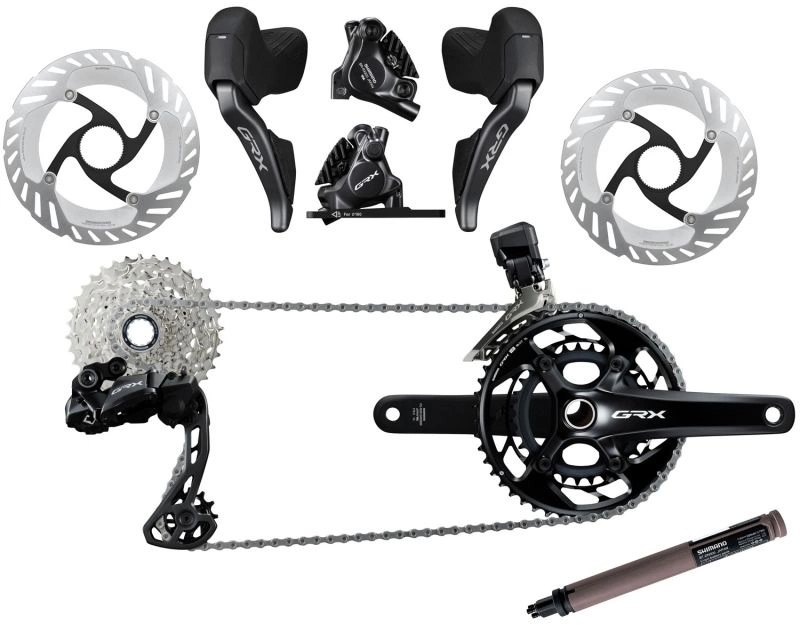 Shimano GRX 825 Di2 12 Speed Geargruppe 48/31T 172,5mm