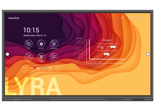 Newline Lyra 55" 4K Ultra HD Skærm med 1,07 Milliarder Farver