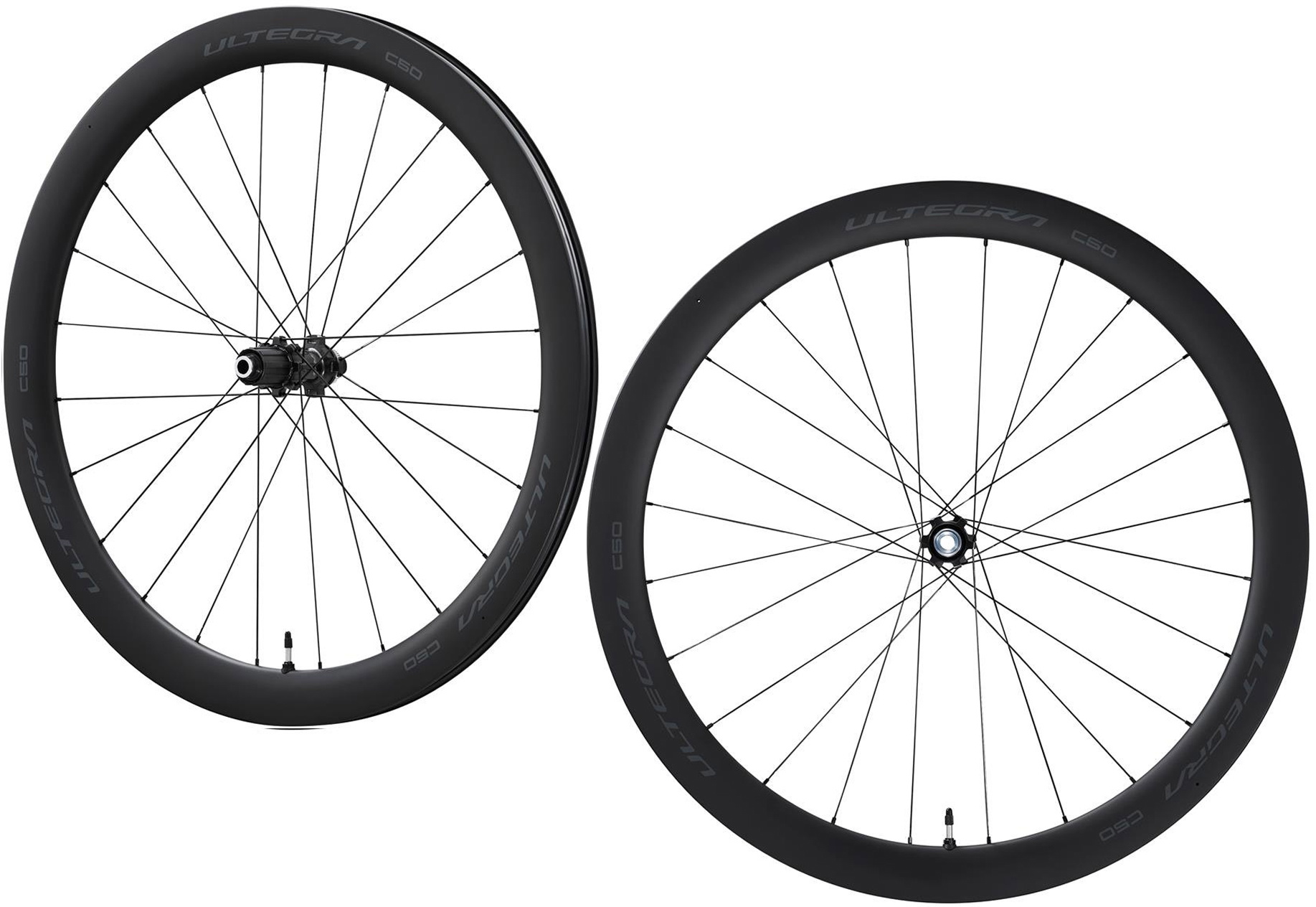 Ultegra C50 Carbon Disc Tubeless   Rear Front Hjulsæt fra Shimano