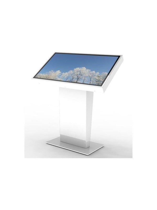 Hi-nd Floorstand Touch 43 Quot  Stand For Interactive Flat Panel   Touchscreen Landscape White 43 Quot