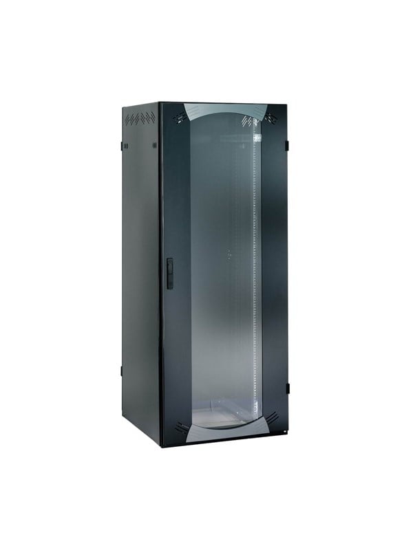 Lk Actassi Serverrack med Glasdør 800x1000 mm - Sort