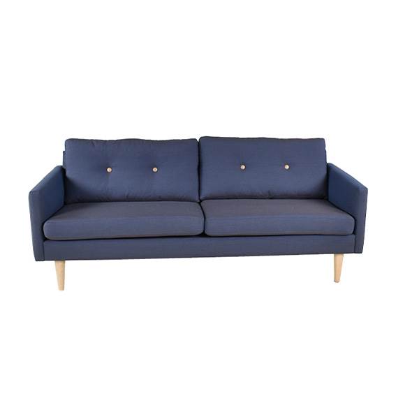 Stouby Jive   Pers  Sofa Blå Med Knapper