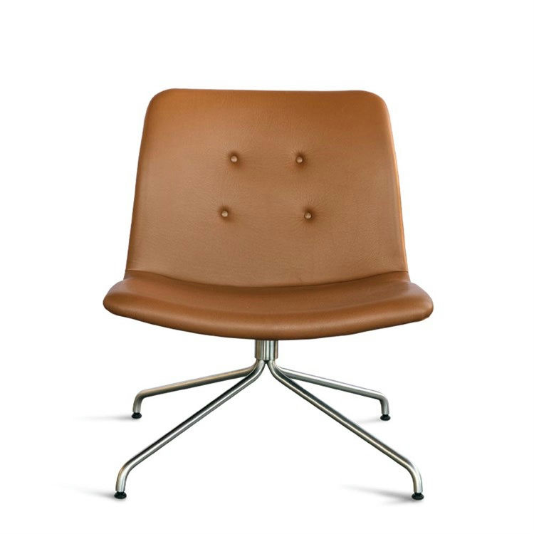 Primum Lounge Stol U Armlæn i Cognac - Elegant Design!