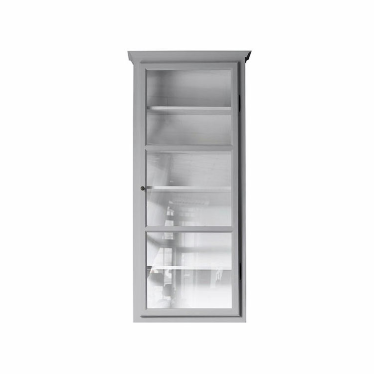 Væghængt Vitrine Skab V4 i Grå – Tidsløst Design!