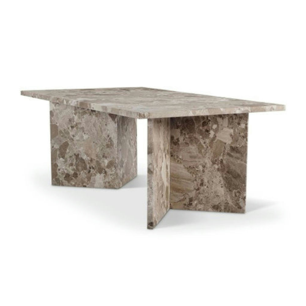 Konkylie Sofabord Marrone - Tidløst Design i Natursten