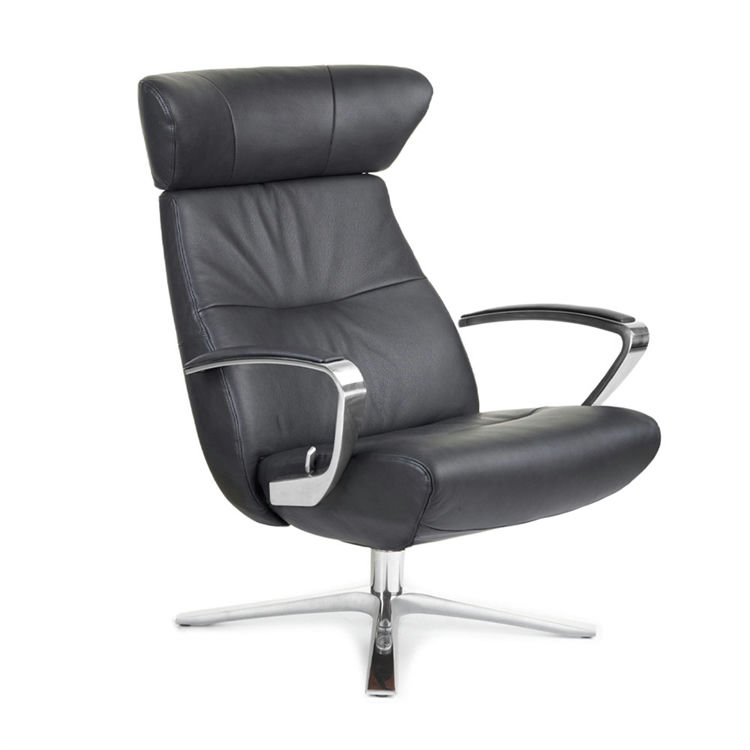 Style Lænestol Swivel   Sort Alu fra Conform