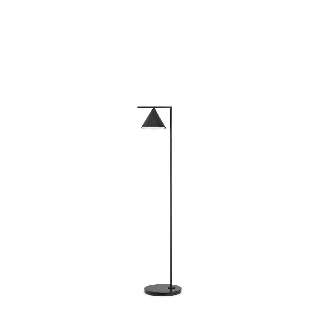 Captain Flint Gulvlampe Sort     fra Flos