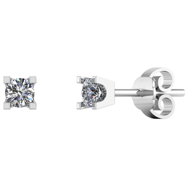 14 Karat Hvidguld øreringe Fra Smykkekæden Med Brillanter 040 Carat Twsi
