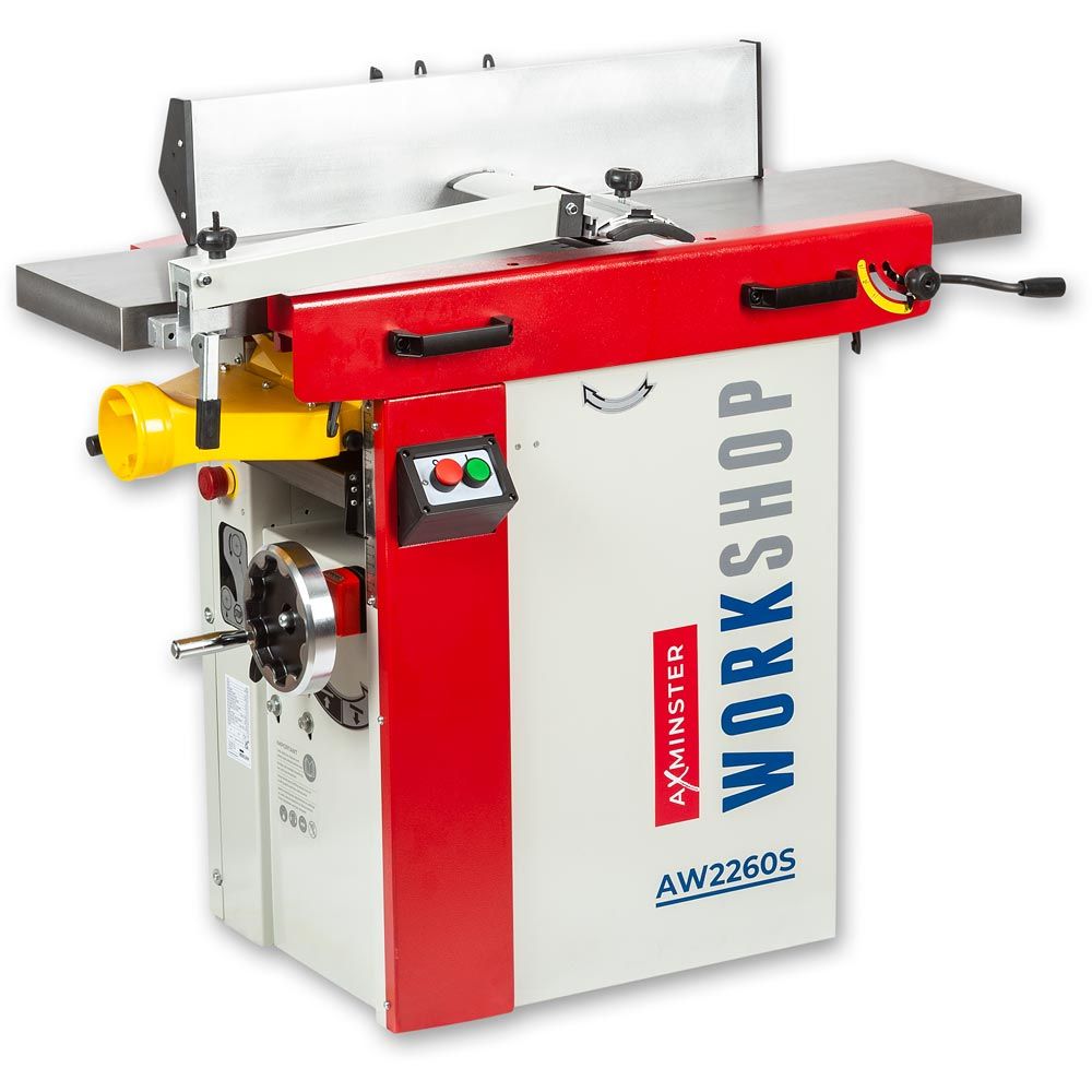 Axminster Workshop Afretter-   Tykkelseshøvl Aw2260s 230v Spiralkutter