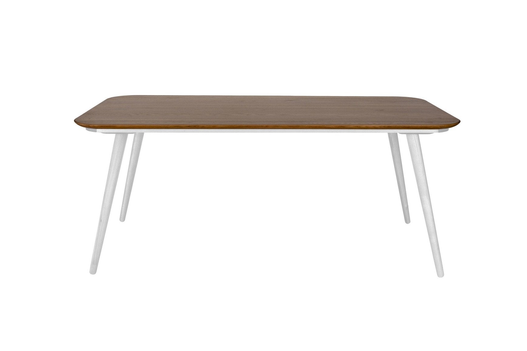 Kontrast Spisebord 180x90x75cm   Eg   Hvide Ben fra Ragaba