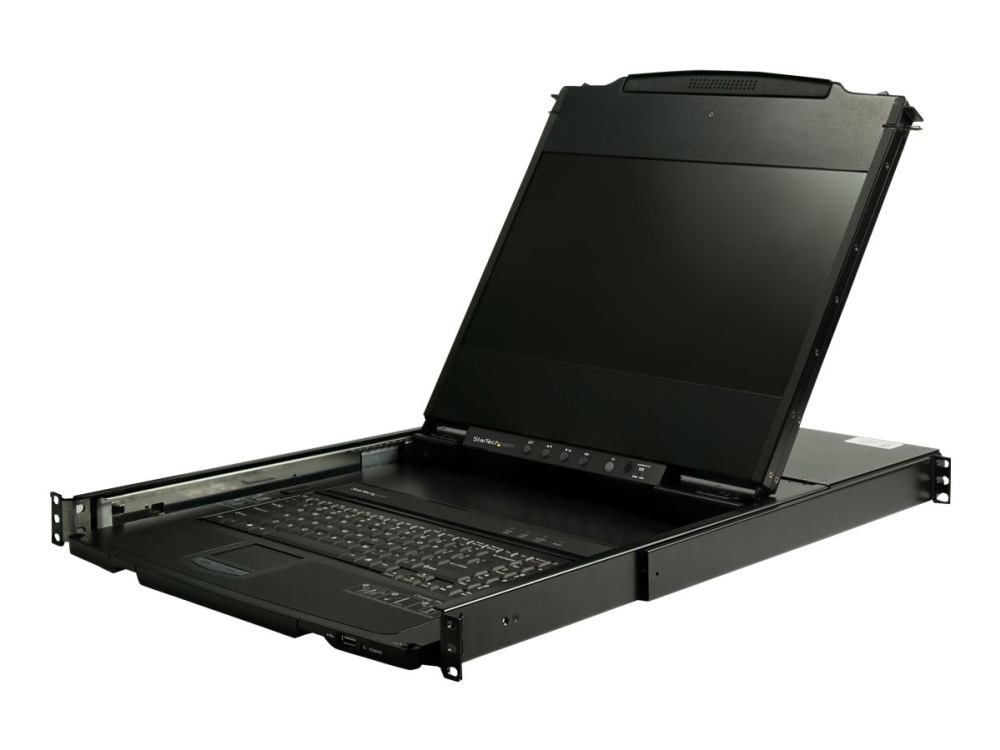 Dual Rail Rackmount Kvm Console Hd 1080p, Single Port Dvi Vga Kvm With 17" Lcd Monitor For Server Rack, Fully Featured 1u Lcd Kvm Drawer fra Startech.com