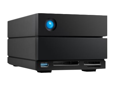 2big Dock Stlg40000400   Harddisk Array   40 Tb   2 Bays (sata 600)   Hdd 20 Tb X 2   Thunderbolt 4, Usb 3.2 Gen 2 (ekstern)   Med 5 års Rescue fra Lacie