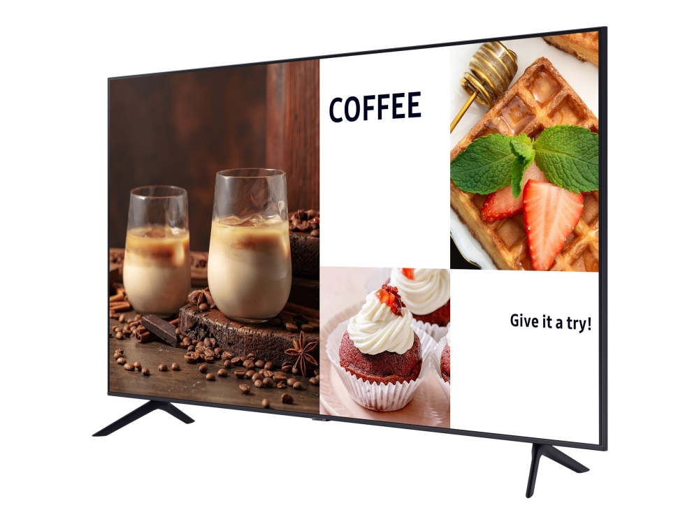 Be85c H   85" Diagonal Klasse Bec H Series Led Bagbelyst Lcd Tv   Crystal Uhd   Digital Skiltning   Smart Tv   Tizen Os   4k Uhd (2160p) 3840 fra Samsung