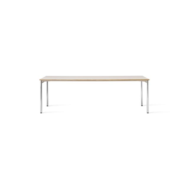 Audo   Spisebord 240x100 Krom Laminate Creme