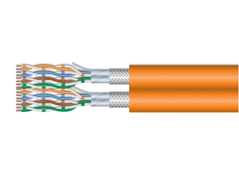 187332, 1000 M, Cat7, S Ftp (s Stp), Orange fra Equip