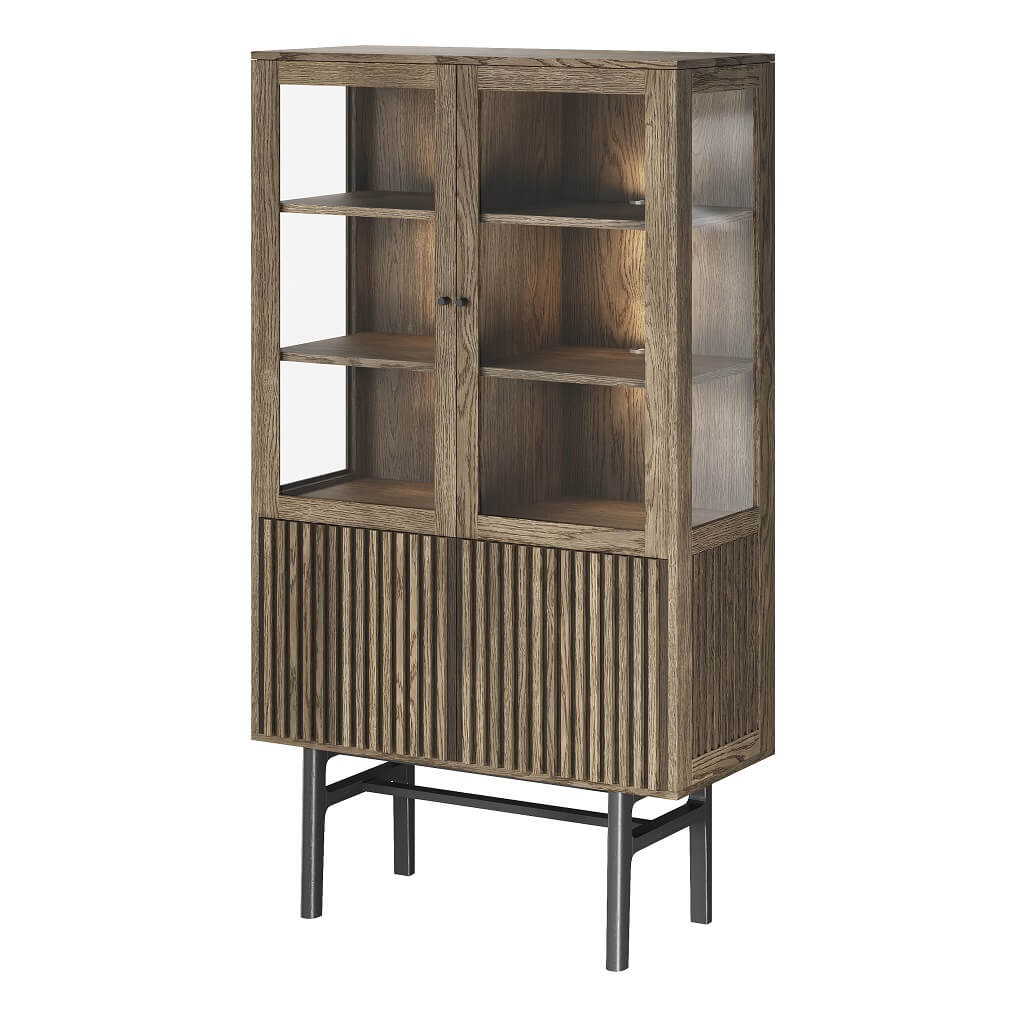 Casø 230 Vitrine   Lameller Røget