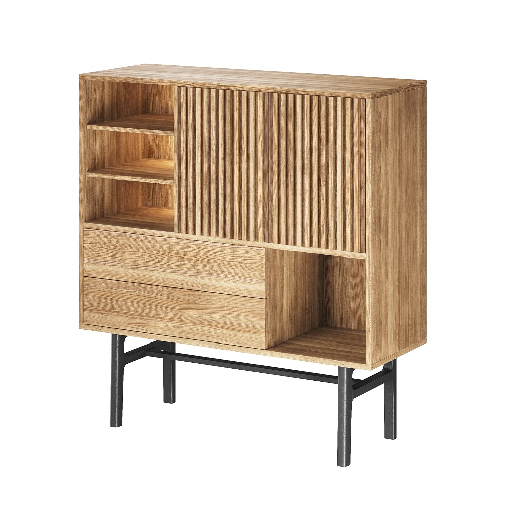 Casø 230 Highboard   Lamellåger Olieret
