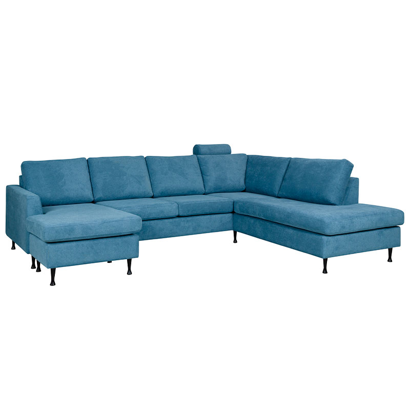 Dublin   Sofa   Chaiselong   Open End Stof Læder