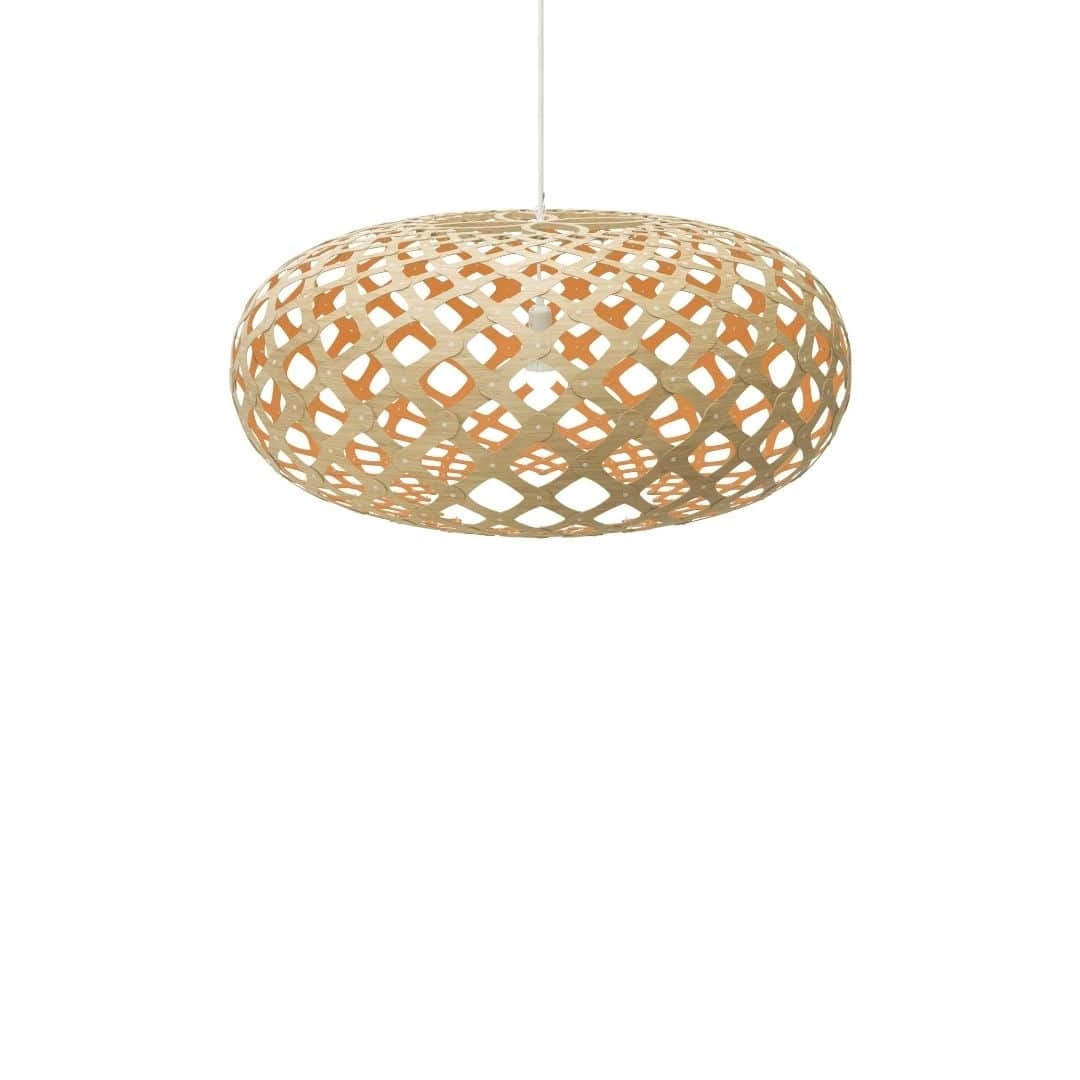 Kina ø100 Pendel Bamboo   Orange     fra David Trubridge