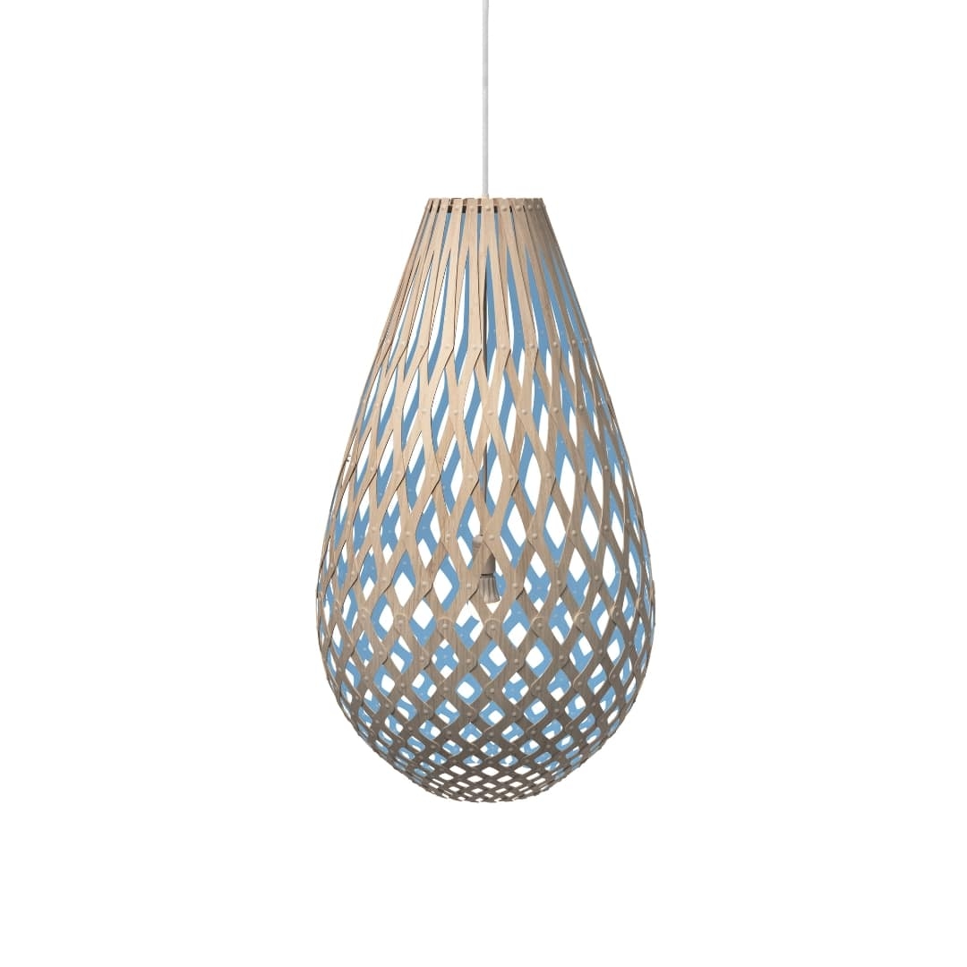Koura H120 Pendel Bambus Blå     fra David Trubridge