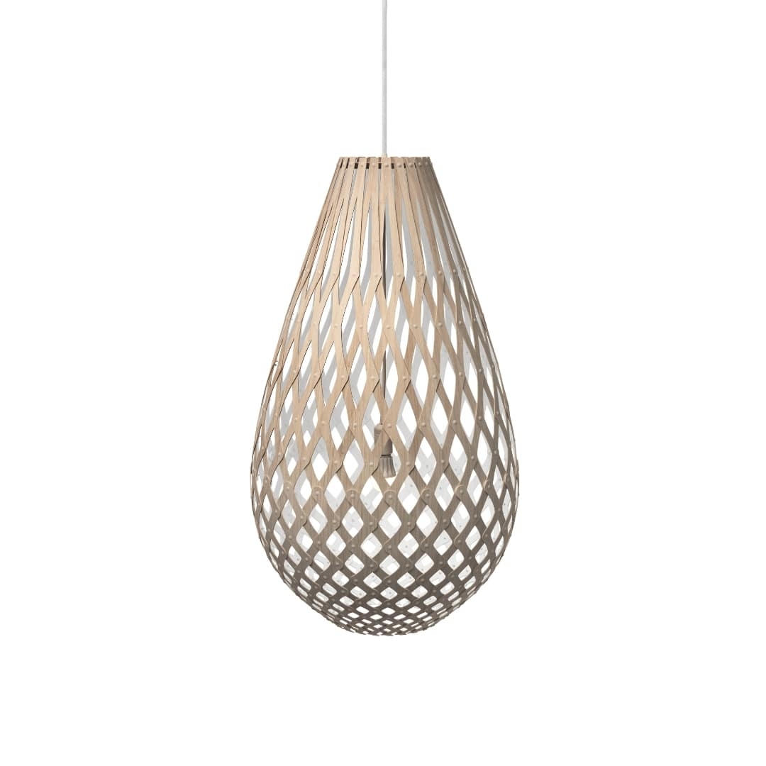 Koura H120 Pendel Bambus Hvid    fra David Trubridge