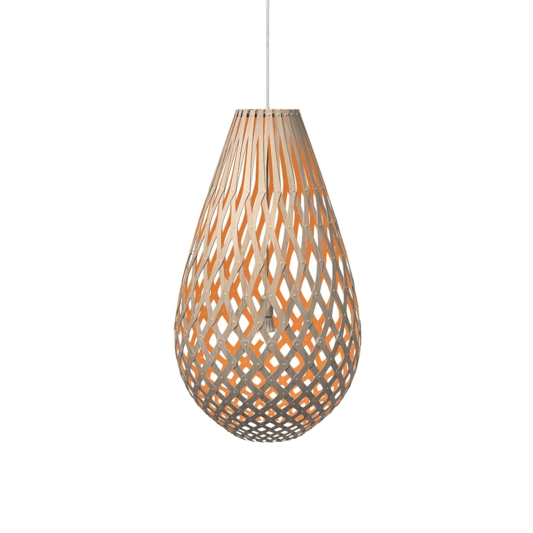 Koura H120 Pendel Bambus Orange     fra David Trubridge