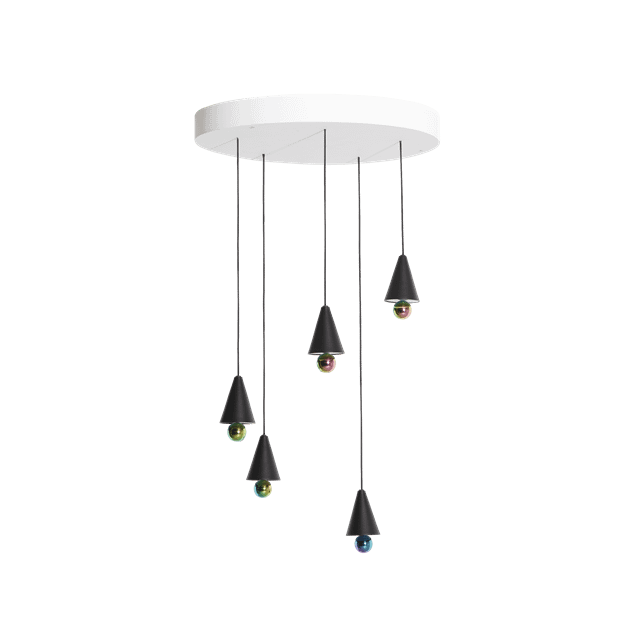 Petite Friture Cherry Led Pendel System Rund   Stk  Ekstra Lille Sort