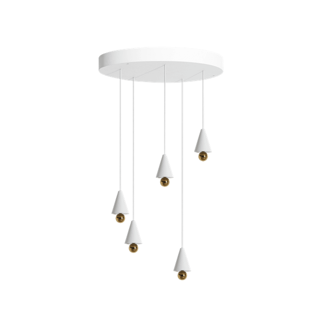 Petite Friture Cherry Led Pendel System Rund   Stk  Ekstra Lille Hvid