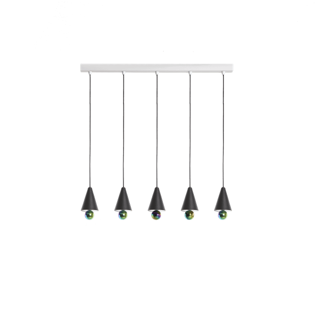 Petite Friture Cherry Led Pendel System Lineær   Stk  Ekstra Lille Sort