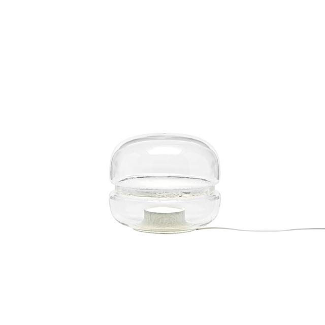 Brokis Macaron Bordlampe Lille Klart Glas Hvid Onyx