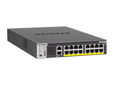 M4300 16x   Switch   L3   Administreret   16 X 100 1000 2.5g 5g 10gbase T (poe+)   Monterbar På Stativ   Poe+ (500 W) fra Netgear