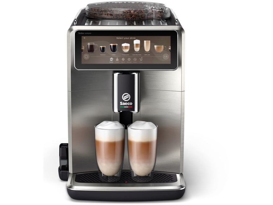 , Espressomaskine, , , Kaffebønner, Malet Kaffe, Indbygget æ, Rustfrit å fra Saeco hos Computersalg.dk 8720389002793
